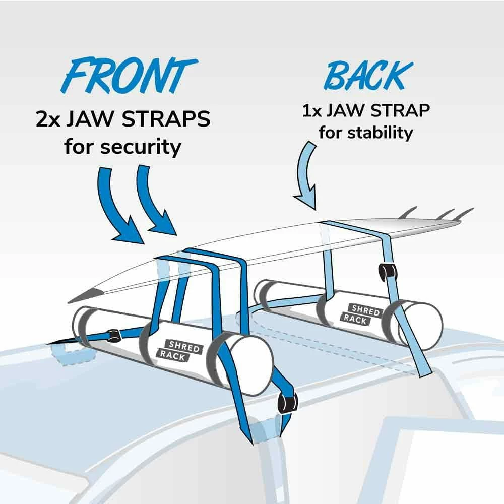 ShredRack JawStrap Spanngurt 2 Meter (Set) TPU - Wasserfest â Bild 2